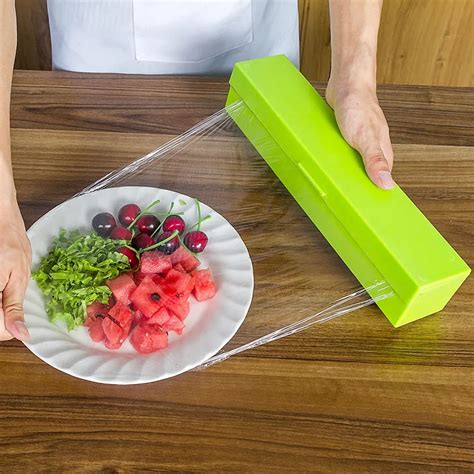 Aliexpress.com : Buy New Plastic Wrap Dispenser Saran Wrap Cutter Poly ...