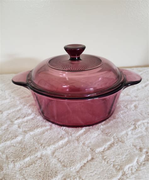 Cranberry Corning Ware Etsy