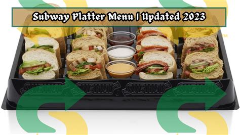 Subway Platter Menu & Prices [Updated June 2024] - MySubwayInfo