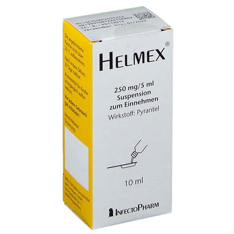 Helmex® 250 mg/5 ml 10 ml mit dem E-Rezept kaufen - Shop Apotheke