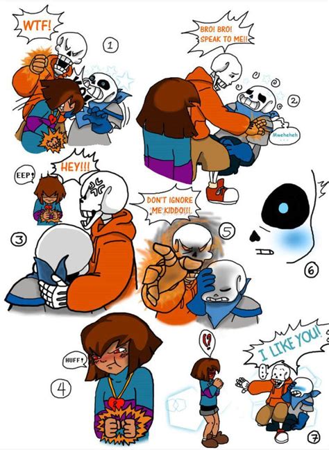 Sans X Frisk Comic 35 Underswap Sans X Frisk Sans X Frisk Comic