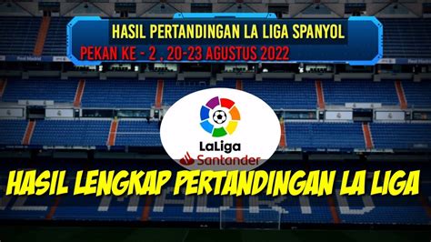 Hasil La Liga Spanyol Pekan Ke 2 Real Madrid Dan Barcelona Menang