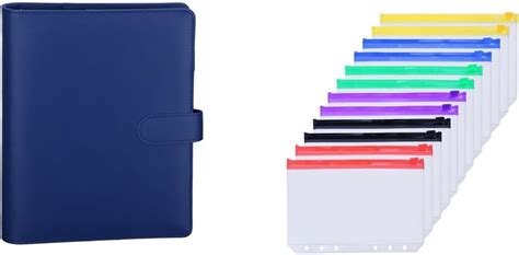 Amazon Antner A Pu Leather Binder Navy Blue Bundle Pcs A