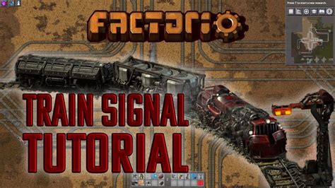 Factorio Train Basics And Signaling Tutorial Youtube