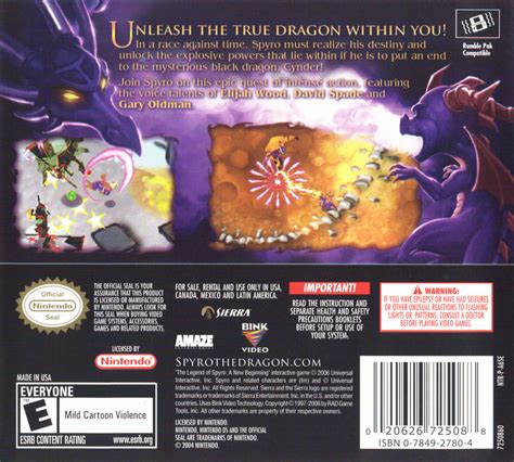 The Legend of Spyro: A New Beginning cover or packaging material ...