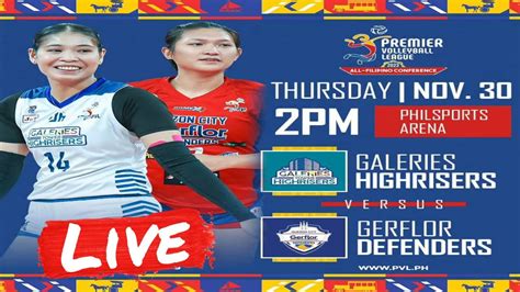 Pvl Live Galeries Tower Highrisers Vs Gerflor Defenders Pvl All