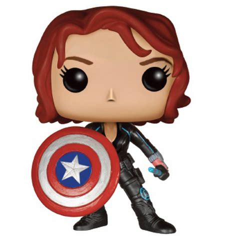 Marvel Avengers Age Of Ultron Black Widow With Cap S Shield Limited