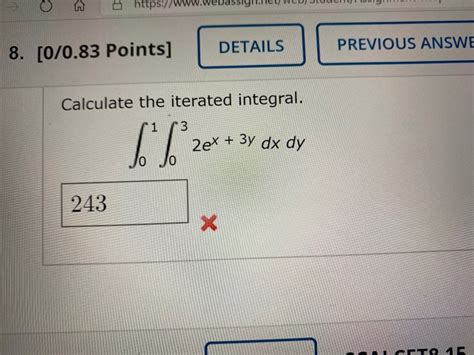 Solved Calculate The Iterated Chegg