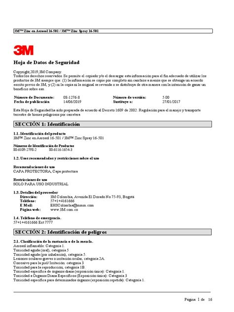 Msds Giấy Nhám 3m Pdf Toxicity Combustion