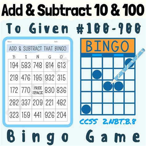 Mentally Adding And Subtracting 10 And 100 Base Tenplace Value Math