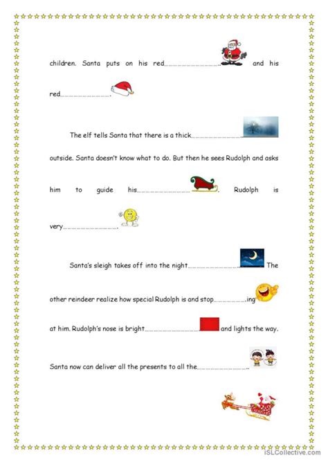 The Story Of Rudolph English Esl Worksheets Pdf Doc