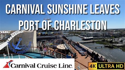 Cruise Ports Carnival Sunshine Leaving The Port Of Charleston For A 5