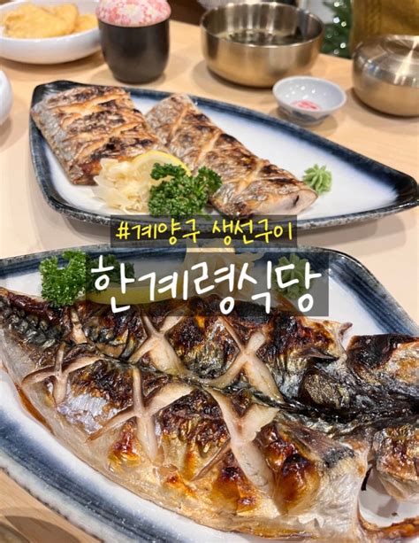 계양구 생선구이 맛집 한계령식당 계양본점 방문후기 고등어구이정식 갈치구이정식 계양구 한정식 네이버 블로그