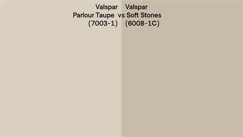 Valspar Parlour Taupe Vs Soft Stones Side By Side Comparison