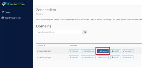 Dns Zonen Wie Bearbeite Ich Dns Eintr Ge In Cpanel