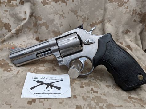 Taurus 66 357 Magnum 4 7 Shot Revolver Stainless W RubberGrips USED