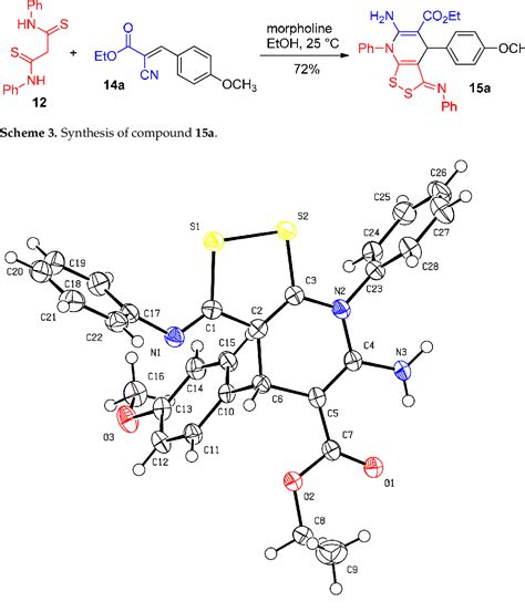 Figure 1 From Alkyl 4 Aryl 6 Amino 7 Phenyl 3 Phenylimino 4 7 Dihydro 3h [1 2]dithiolo[3 4 B