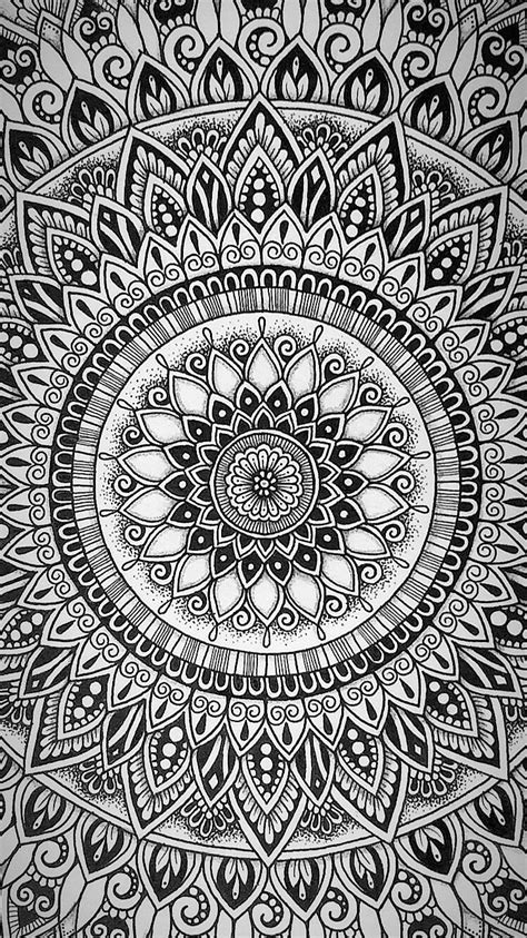 Mandala Black And White Wallpapers Top Free Mandala Black And White