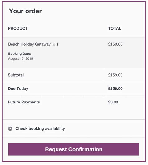 Customer Booking Process WooCommerce Docs