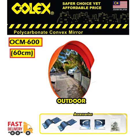 COLEX CONVEX MIRROR OUTDOOR INDOOR POLYCARBONATE TRAFFIC SAFETY ROAD