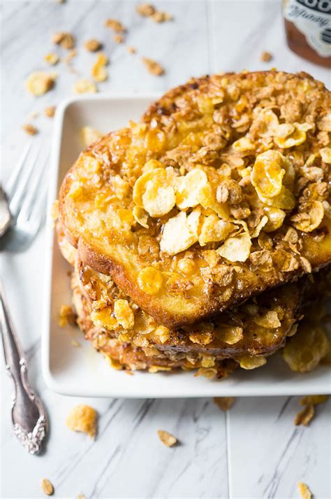 Crunchy Cereal Crusted French Toast Kitschen Cat