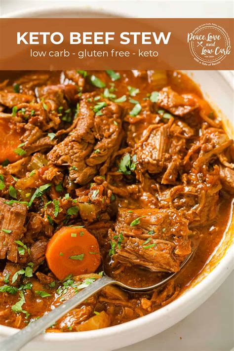 Keto Beef Stew Low Carb Gluten Free Peace Love And Low Carb