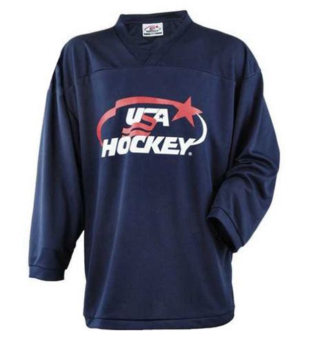 Usa Hockey Youth Practice Ice Hockey Jersey Mid Weight Black Navy Red