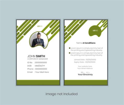 Premium Vector Vector Design Professional Id Card Template