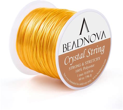 Amazon BEADNOVA 1mm Elastic Stretch Crystal String Cord For