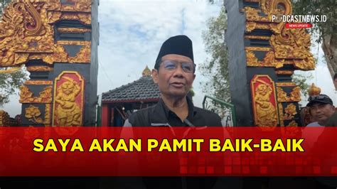 Pernyataan Lengkap Mahfud Md Mundur Mundur Dari Menko Polhukam Youtube