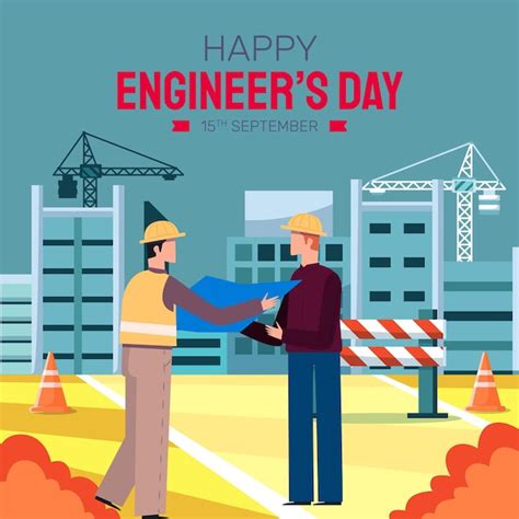 Premium Vector | International engineers day celebration happy ...