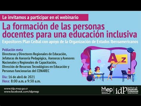 La formación de los docentes para una educación inclusiva YouTube