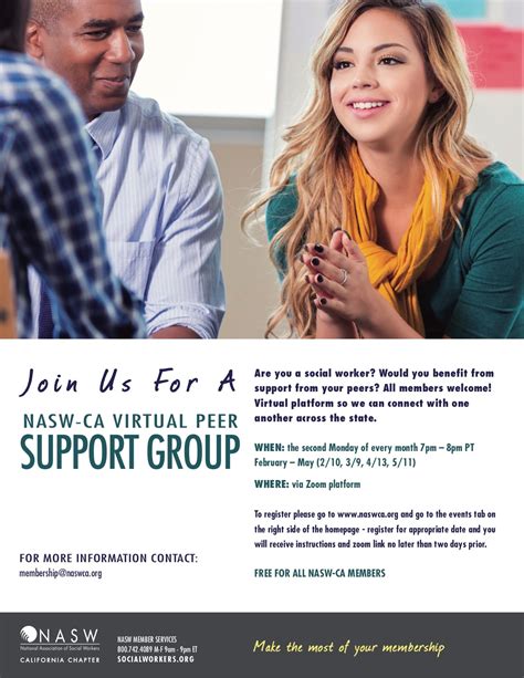 Join Us For Our Next Monthly Virtual Peer Support Group Meeting On May