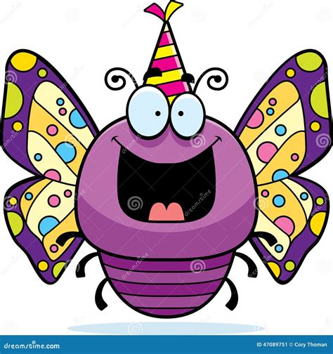 Cartoon Butterfly Birthday Party Stock Vector Illustration Of Clipart