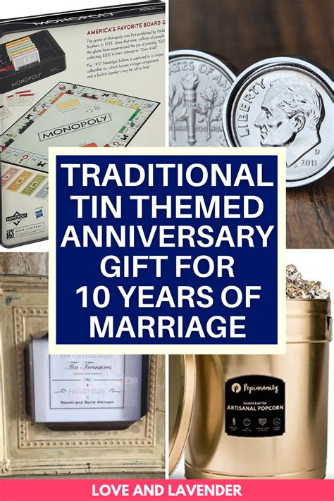 Terrific Tin Anniversary Gifts For Her Him Love Lavender Tin