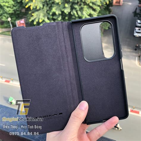 Bao da chính hãng Nillkin Qin Pro Leather cho Samsung Galaxy Z Fold4