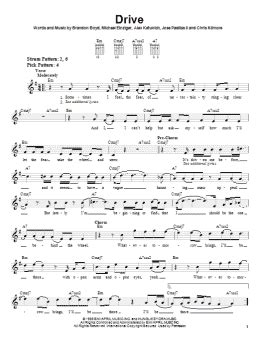 Drive Easy Guitar Print Sheet Music Now