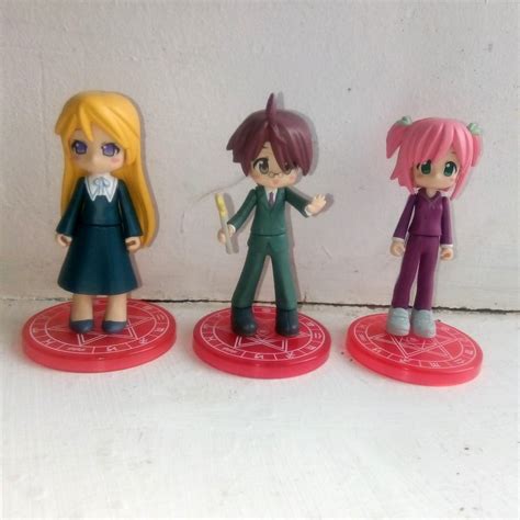 Set Of 3 Konami Figumate Negima Vol 2 Figures Depop