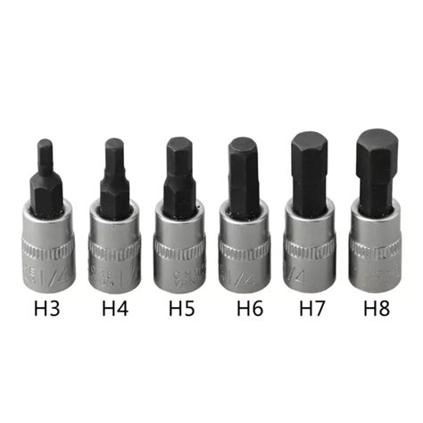 CONVENIENT 1 4 DRIVE Hex Bit Socket Set For Precision Work H3 H4 H5 H6