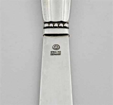 Sold Price Georg Jensen Sterling Silver Acorn Pattern Flatware Service