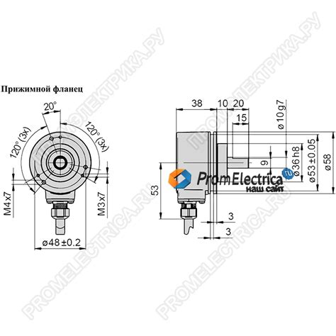 Купить EIL580P-SC105RQ01100BP Encoder 1100 имп./об, 58мм, выступающий ...