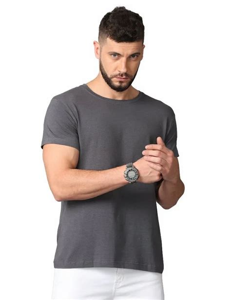 Mens Dark Grey T-Shirt at Rs 350/piece | Casual T-shirts for men in Bengaluru | ID: 23243895073