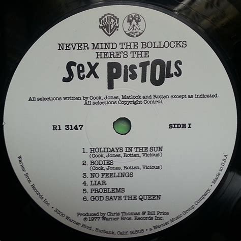 Disco De Vinil Sex Pistols Never Mind The Bullocks Lp Preto Novo Lacrado Importado