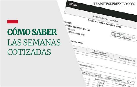 C Mo Saber Mis Semanas Cotizadas En El Imss