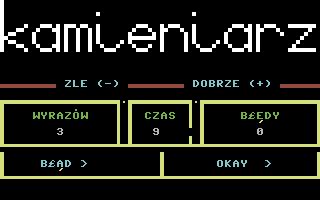 Screenshot Of Program Edukacyjny W Pigu Ce J Zyk Polski Commodore