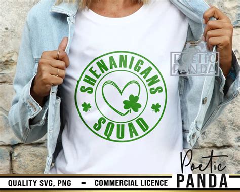 Shenanigans Squad Svg Png St Paddys Svg Let Shenanigans Etsy Uk