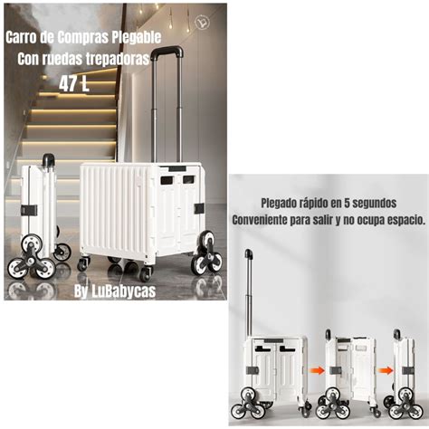 Ripley Carrito Lubabycas Compras Plegable Con Ruedas Trepadoras X