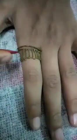 Very Easy Finger Mehandi Design In 15 Second Rathour Tanding