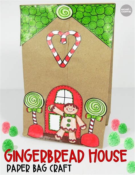 These Fun Paper Bag Gingerbread House Templates Make A Perfect Holiday