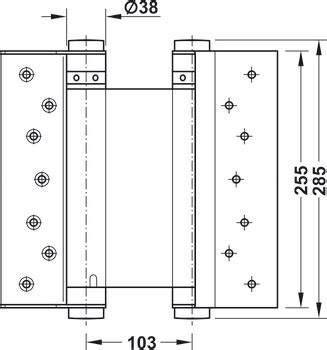 Paumelle De Porte Va Et Vient Pour Portes Int Rieures Recouvrement